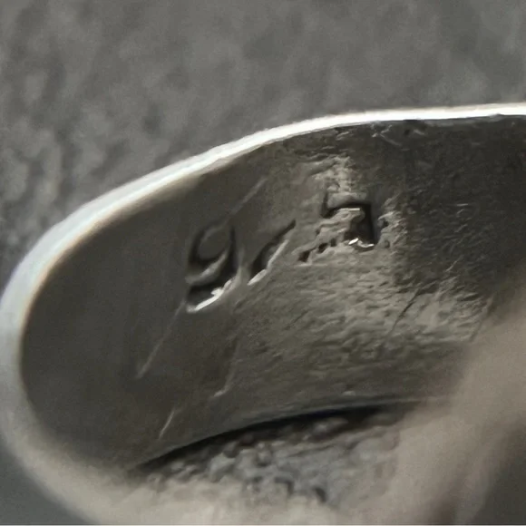 Vintage sterling silver and sodalite dome ring - Picture 8 of 9